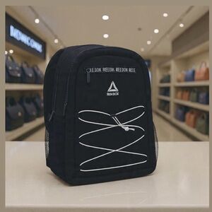 Reebok Black and White Backpack NWT